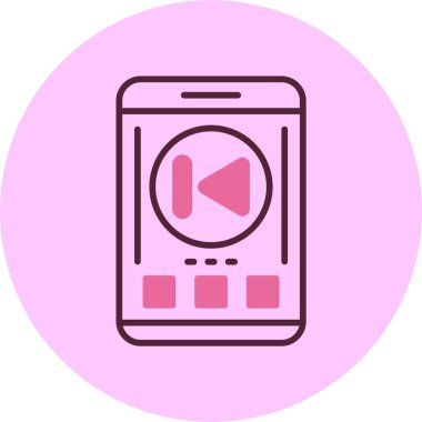 akıllı telefon simgesi, vektör illüstrasyonu basit tasarım