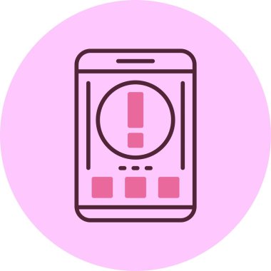 akıllı telefon simgesi, vektör illüstrasyonu basit tasarım