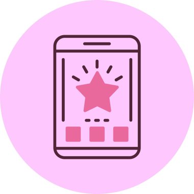 akıllı telefon simgesi, vektör illüstrasyonu basit tasarım