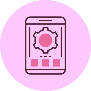 Vites ayarı. Web simgesi basit illüstrasyon