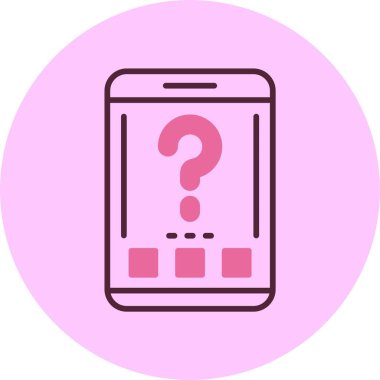 akıllı telefon simgesi, vektör illüstrasyonu basit tasarım