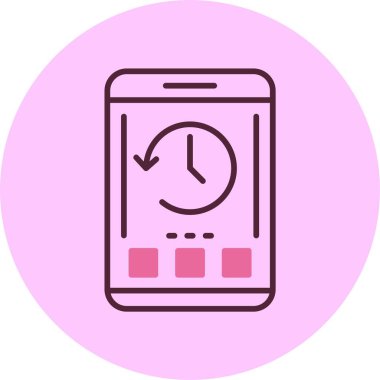 akıllı telefon simgesi, vektör illüstrasyonu basit tasarım