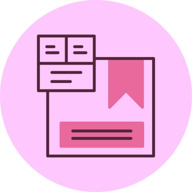 Etiketi iade et. Web simgesi basit illüstrasyon