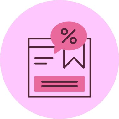 Geçiş izni satışı. Web simgesi basit illüstrasyon