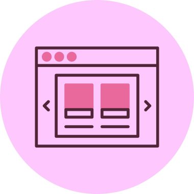 Ürün Atlıkarınca web simgesi, basit vektör illüstrasyonu