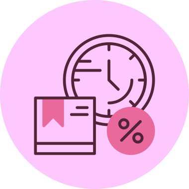 Sınırlı Stok Uyarı Ağı simgesi, basit vektör illüstrasyonu