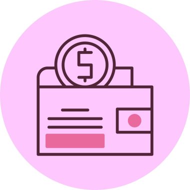 tasarruf web simgesi, basit vektör illüstrasyonu