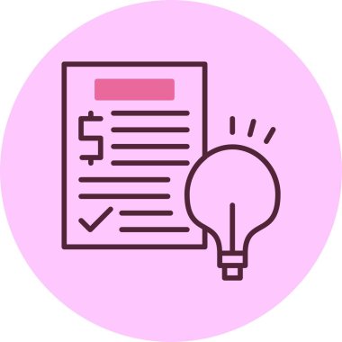 Finansal okur yazarlık web simgesi, basit vektör illüstrasyonu