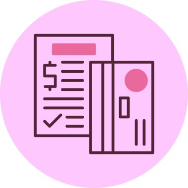 Kredi danışmanlığı web simgesi, basit vektör illüstrasyonu