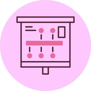 finans grafik simgesi, vektör illüstrasyonu basit tasarım