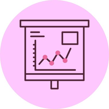 finans grafik simgesi, vektör illüstrasyonu basit tasarım