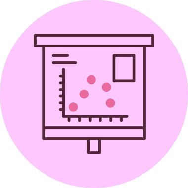 finans grafik simgesi, vektör illüstrasyonu basit tasarım