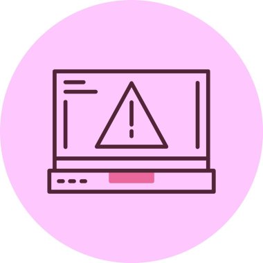 dizüstü bilgisayar simgesi, vektör illüstrasyonu basit tasarım