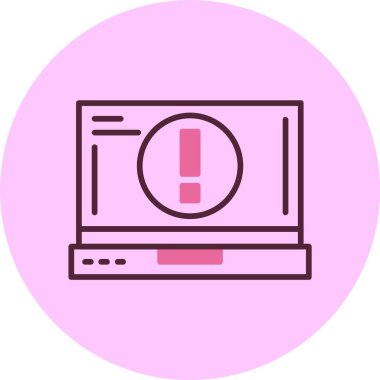 dizüstü bilgisayar simgesi, vektör illüstrasyonu basit tasarım