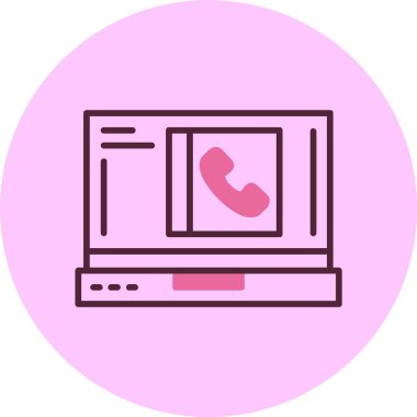 dizüstü bilgisayar simgesi, vektör illüstrasyonu basit tasarım