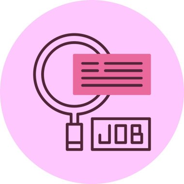 Büyütücü Cam Web simgesi, basit vektör illüstrasyonu