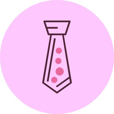 kravat ağ simgesi, basit vektör illüstrasyonu