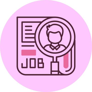 Referans Denetimi web simgesi, basit vektör illüstrasyonu