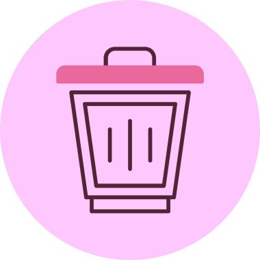 Çöp kutusu vektör illüstrasyonuName 