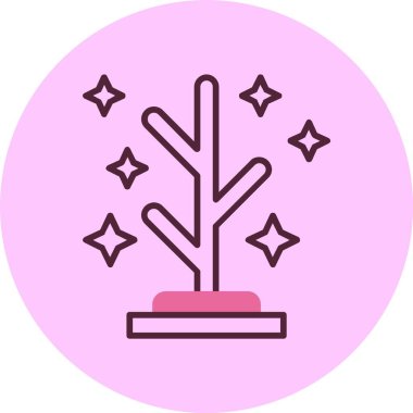 Palto askısı web simgesi, basit vektör illüstrasyonu