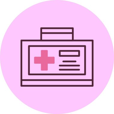 İlk yardım kiti vektör illüstrasyonu