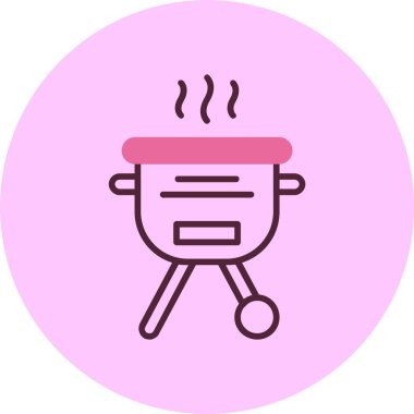 vector illustration of Barbecue grill icon