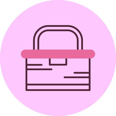 Beslenme kutusu web simgesi, basit vektör illüstrasyonu