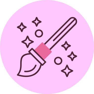 Boya fırçası. Web simgesi basit illüstrasyon