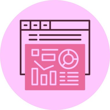 Web tarayıcı simgesi, vektör illüstrasyonu basit tasarım