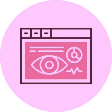 Web tarayıcı simgesi, vektör illüstrasyonu basit tasarım