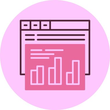 Web tarayıcı simgesi, vektör illüstrasyonu basit tasarım