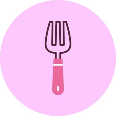 Fork icon, vector illustration simple design