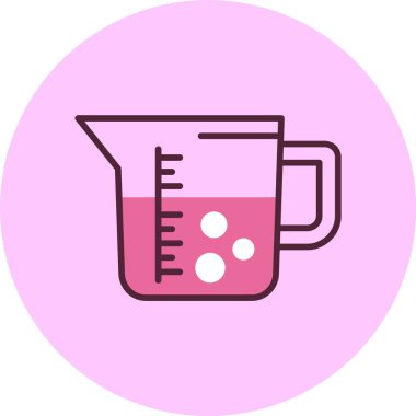 ölçüm sürahi simgesi, vektör illüstrasyonu basit tasarım