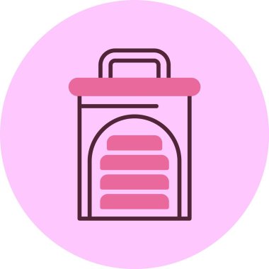 Dilimleyici simgesi, vektör illüstrasyonu basit tasarım