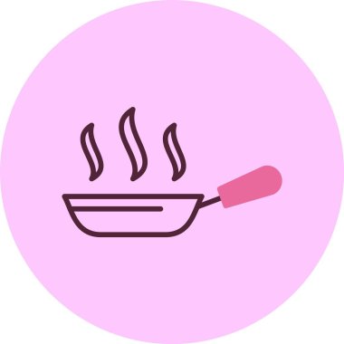 Tava kızartma. Web simgesi basit tasarım