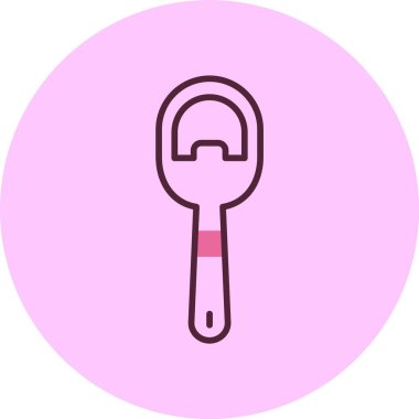 şişe açacağı simgesi, vektör illüstrasyonu basit tasarım