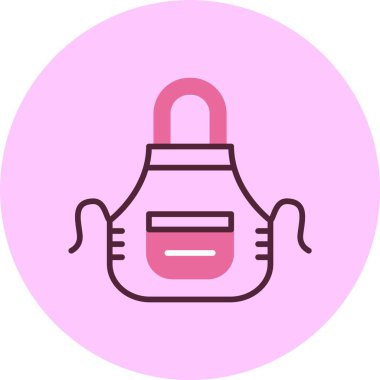 önlük simgesi, vektör illüstrasyonu basit tasarım