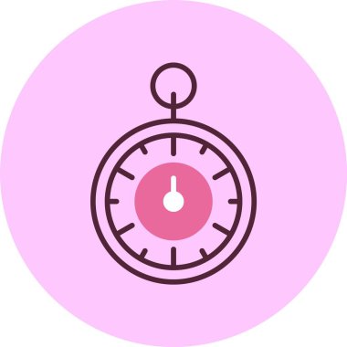 Zamanlayıcı simgesi, vektör illüstrasyonu basit tasarım