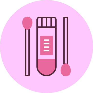 Örnek simgesi, vektör illüstrasyonu basit tasarım