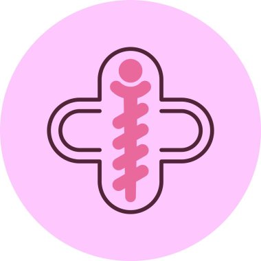 Tıp sembolü simgesi, vektör illüstrasyonu basit tasarım