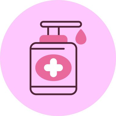 Dezenfektan. Web simgesi basit tasarım