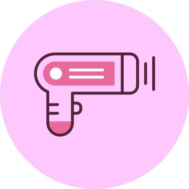 Termometre tabancası. Web simgesi basit tasarım