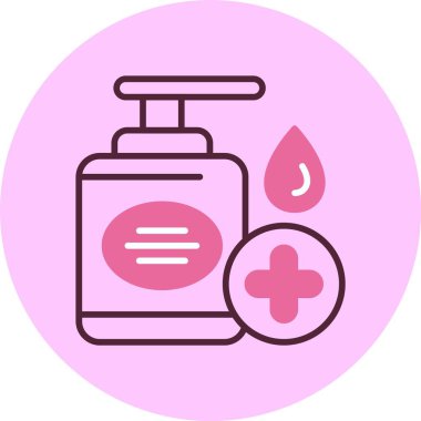 Dezenfektan. Web simgesi basit tasarım