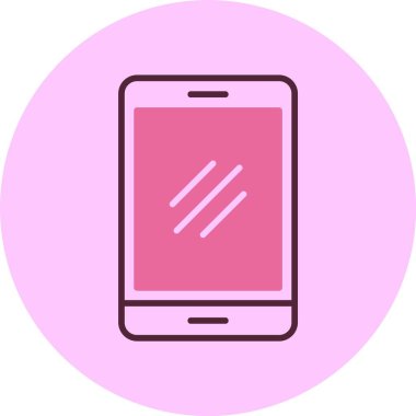 akıllı telefon simgesi, vektör illüstrasyonu basit tasarım