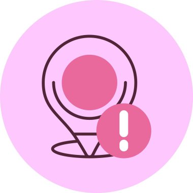 konum. Web simgesi basit illüstrasyon 