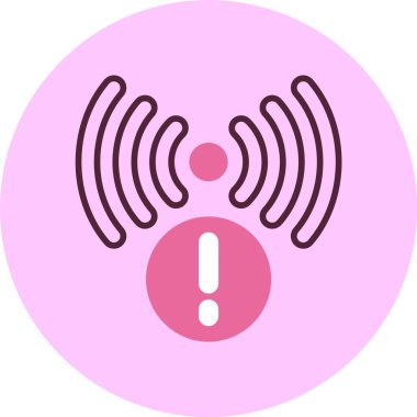 Sinyal ağ simgesi, basit vektör illüstrasyonu