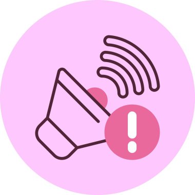 Ses web simgesi, basit vektör illüstrasyonu