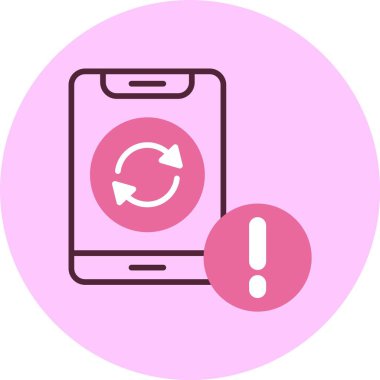 Senkronize. Web simgesi basit illüstrasyon 