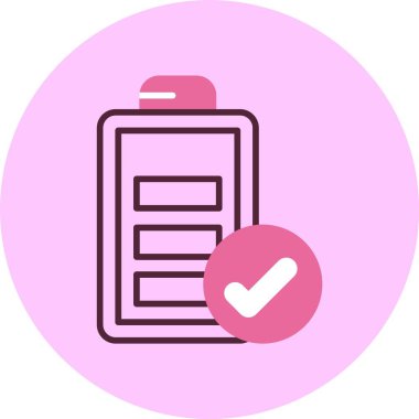 Pil web simgesi, vektör çizim