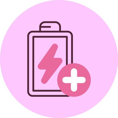 Pil web simgesi, vektör çizim